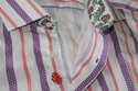 Robert Graham Broken Stripe Shirt 15.5 Adric Cotto