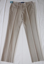 Valentini Flat Front Pants Size 38 Cotton Beige