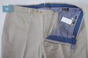 Valentini Flat Front Pants Size 38 Cotton Beige