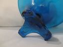 Viking Blue Bowl Vintage Mid Century Art Glass Ped