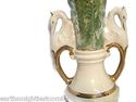 Swan Porcelain Lamp Marble Top Gold Gild