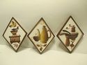 Lefton Plaque Glass Wall Hanging Kitchen Vintage S