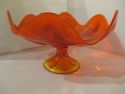 Viking Orange Bowl Vintage Mid Century Art Glass S