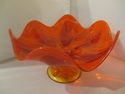 Viking Orange Bowl Vintage Mid Century Art Glass S