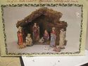 Nativity Set Ceramic Creche 11 Piece Manger Porcel