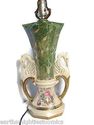 Swan Porcelain Lamp Marble Top Gold Gild