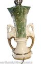 Swan Porcelain Lamp Marble Top Gold Gild