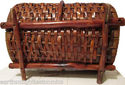  Large Log Basket Newspaper Magazine Woven Weaven 