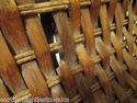  Large Log Basket Newspaper Magazine Woven Weaven 