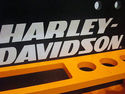 Harley Davidson Toy Tool Caddy Orange Wooden Holde