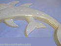 Double Dolphin Ceramic Wall Hanging Marine Mammal 