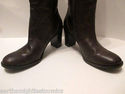 Franco Sarto Brown Leather Boots Size 10 M Women