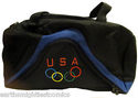 Team USA Olympics Black Navy Blue Duffle Bag