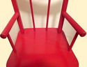 Vintage Childrens Kids Red Rocking Rocker Chair Ch