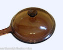 Vision Corning Amber Frying Pan Skillet WIth Lid 1