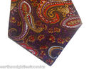 Vintage Purple Paisley Necktie Rayon Tie