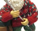 Golfing Santa Claus Figure Collectible Winter Golf