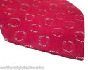 Vintage Red Necktie Circular Shapes 54" Tie 4" Wid