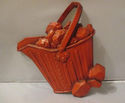 Vtg Sexton Wall Hanging Orange Cast Iron Coal Buck