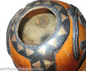 Large Carved Gourd Native Inspired Design Carvings