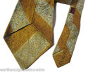 Vintage Light Brown Blue Olive Green Tie Necktie