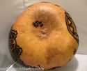 Large Southwestern Designs Carved Gourd Burnt In C