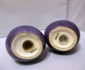 Purple Eggplant Salt and Pepper Shakers Ceramic Ve