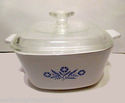 Corning Ware Cornflower Blue Casserole Dish Lid 1 