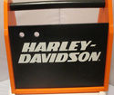 Harley Davidson Toy Tool Caddy Orange Wooden Holde