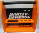 Harley Davidson Toy Tool Caddy Orange Wooden Holde