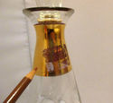 Mid Century Modern Decanter Rocket Clear Glass Win