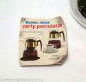 Maxwell House Party Percolator Coffee Server Mid C