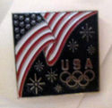 Lot of 6 USA Olympic Commitee Team Pins Lapel Hat 