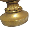 Gold Harp Candle Stick Holder Ornate Golden Colore