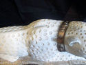 Large Cheetah Sculpture African Big Cat Art White 