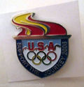 Lot of 6 USA Olympic Commitee Team Pins Lapel Hat 