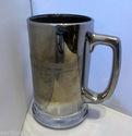 Harley Davidson Cafe Silver Glass Beer Stein Mug M