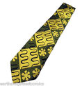 Vintage W.G Bullis Olive Light Green Yellow Tie Ne