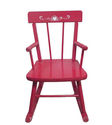 Vintage Childrens Kids Red Rocking Rocker Chair Ch