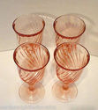 Pink Rosaline Wine Glasses by Arcoroc Lot of 4