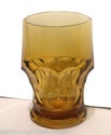 Georgian Amber Anchor Hocking Glasses Tumblers Set