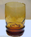 Set of 4 Vintage Libbey Amber Glasses 3 5/8"