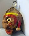 Coconut Head Face Hand Carved Folk Art Paint Sea S