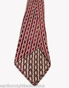 Vintage Burgundy Necktie Chain Link Tie 48.5"