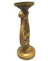 Golden Harp Candle Stick Holder Ornate Gold Colore