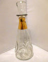 Mid Century Modern Decanter Rocket Clear Glass Win