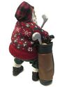 Golfing Santa Claus Figure Collectible Winter Golf