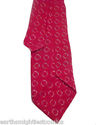 Vintage Solid Red Maroon Necktie Classic 50.5" Tie