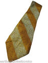 Vintage Light Brown Blue Olive Green Tie Necktie