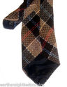 Vintage Tartan Plaid Wool Tie Classic Necktie